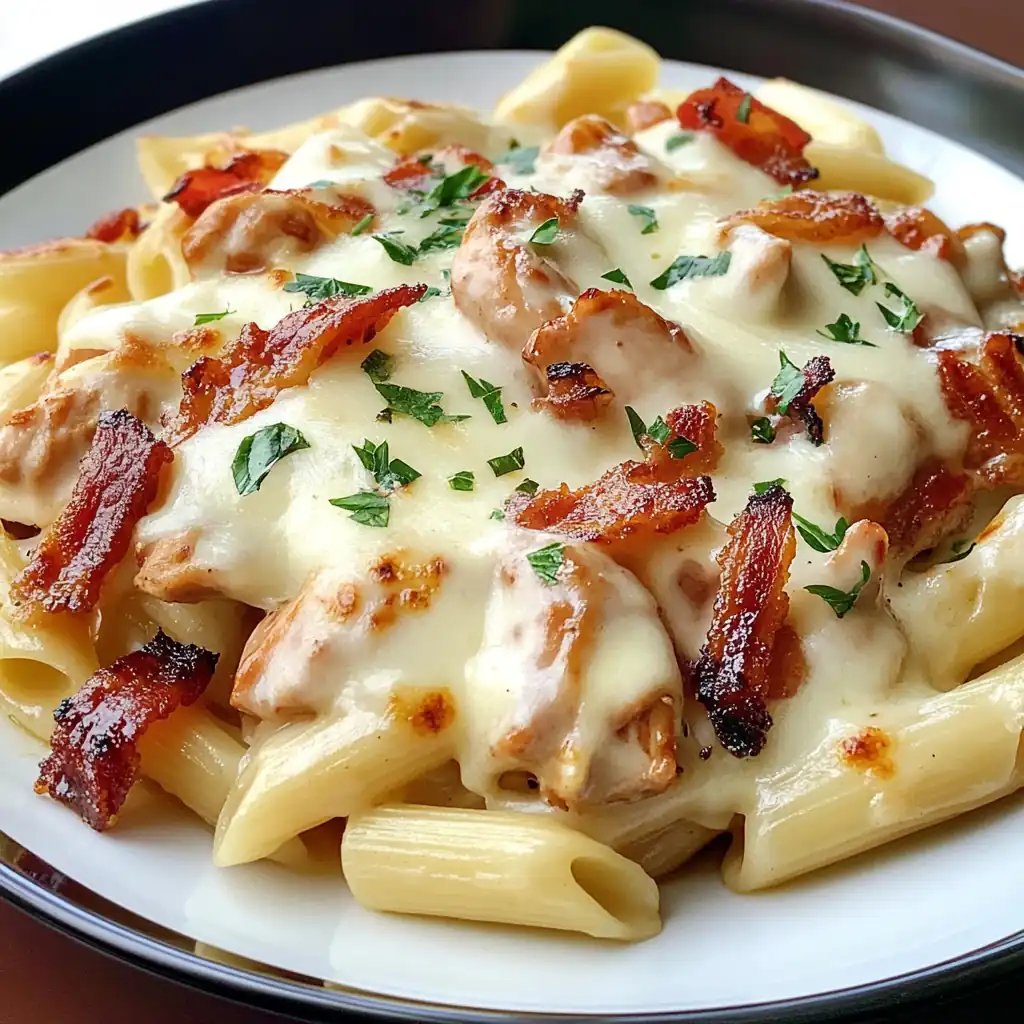 Cheesy Chicken Bacon Ranch Pasta Bake — Ultimate Family Comfort!