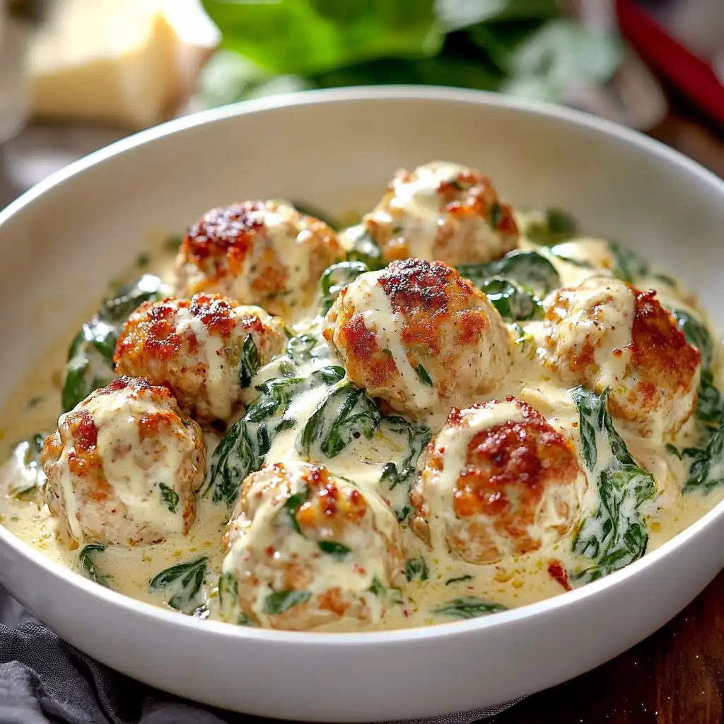 Creamy Chicken Ricotta Meatballs — The Ultimate Comfort Dinner!