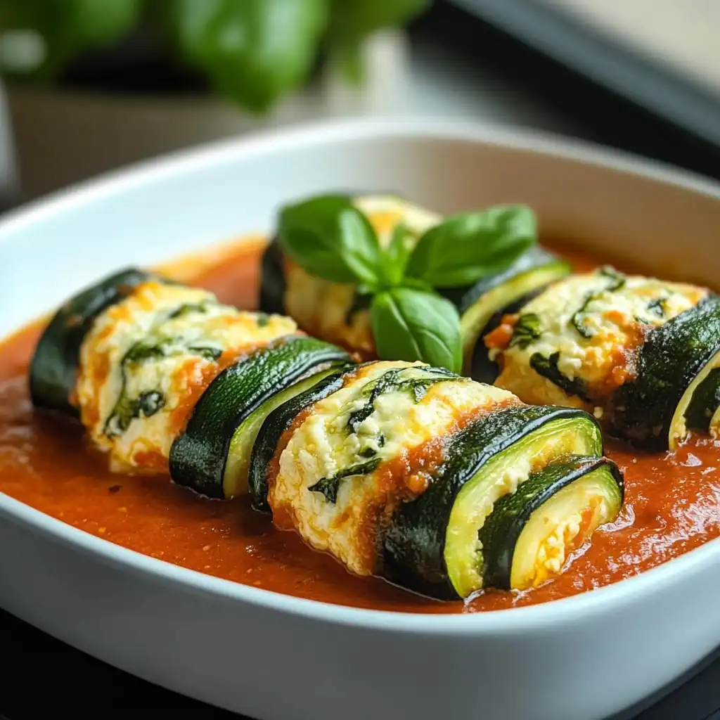 Zucchini Roll-Ups: Spinach & Ricotta Delight