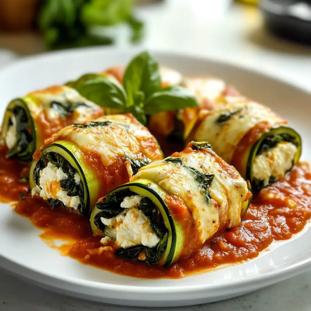 Zucchini Roll-Ups: Spinach & Ricotta Delight