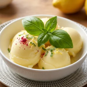 Zesty Lemon Basil Sorbet: The Ultimate Summer Cooler