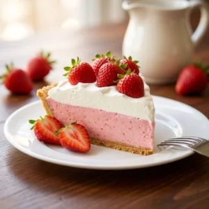No-Bake 4th of July Jello Pie — Pure Summer Magic!