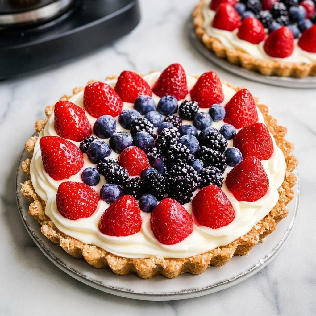Red, White & Blue No-Bake Tartlets for July 4th!