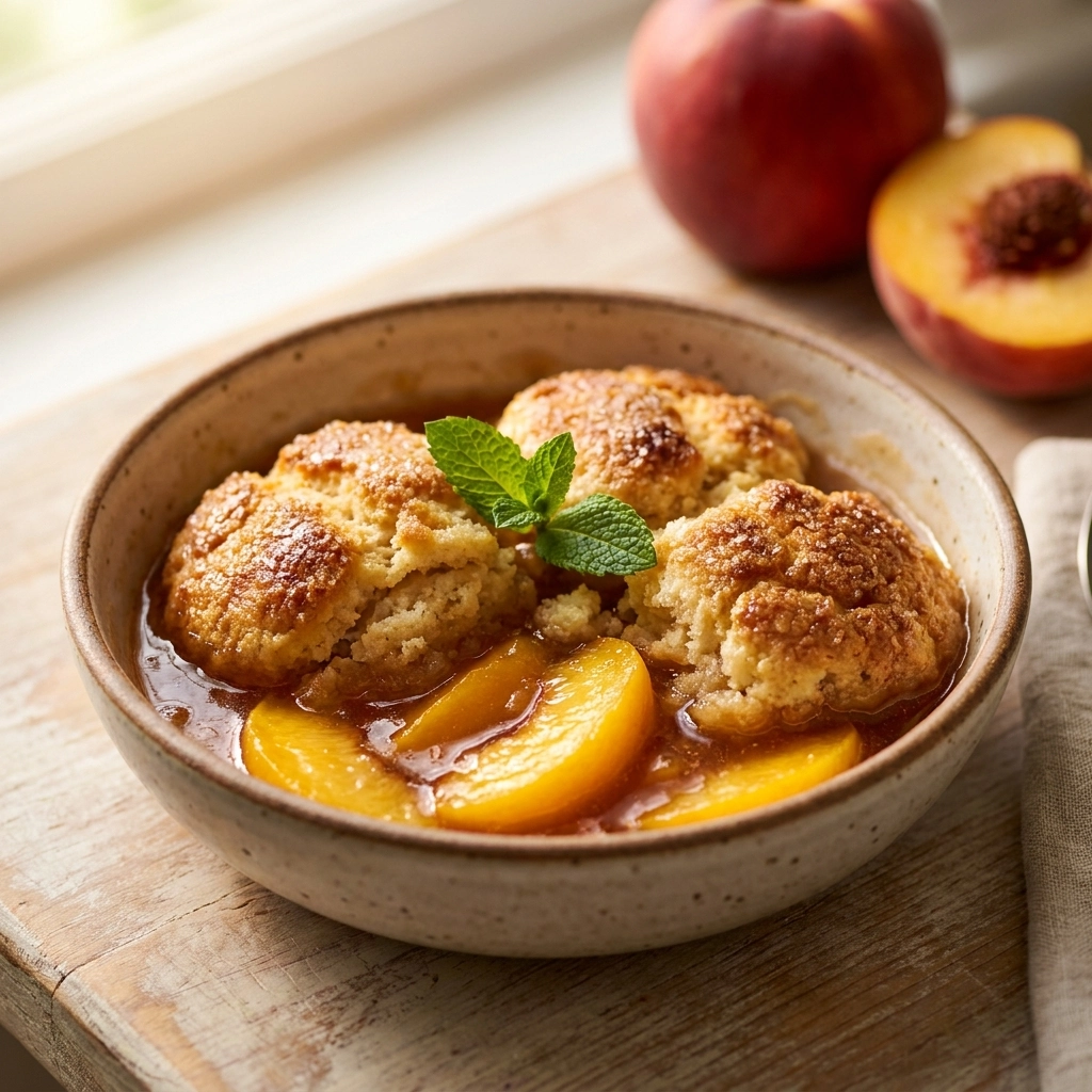 Easy Small Batch Peach Cobbler for Two Perfect Homemade Dessert Recipe | Peach Cobbler