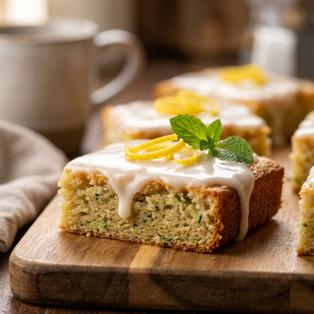 Fresh Lemon Zucchini Bars with Homemade Frosting | Easy Summer Dessert Recipe