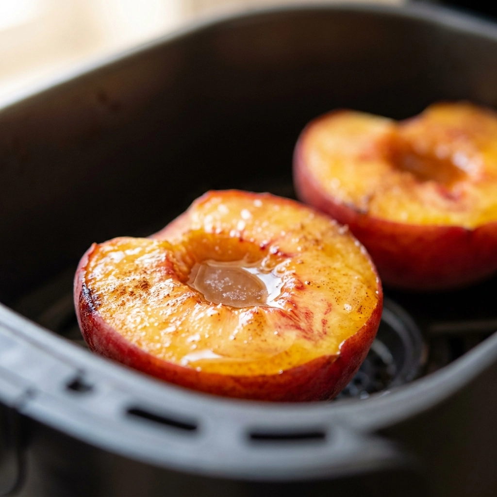 Air Fryer Peaches: A Warm Summer Treat | Easy Healthy Peach Dessert