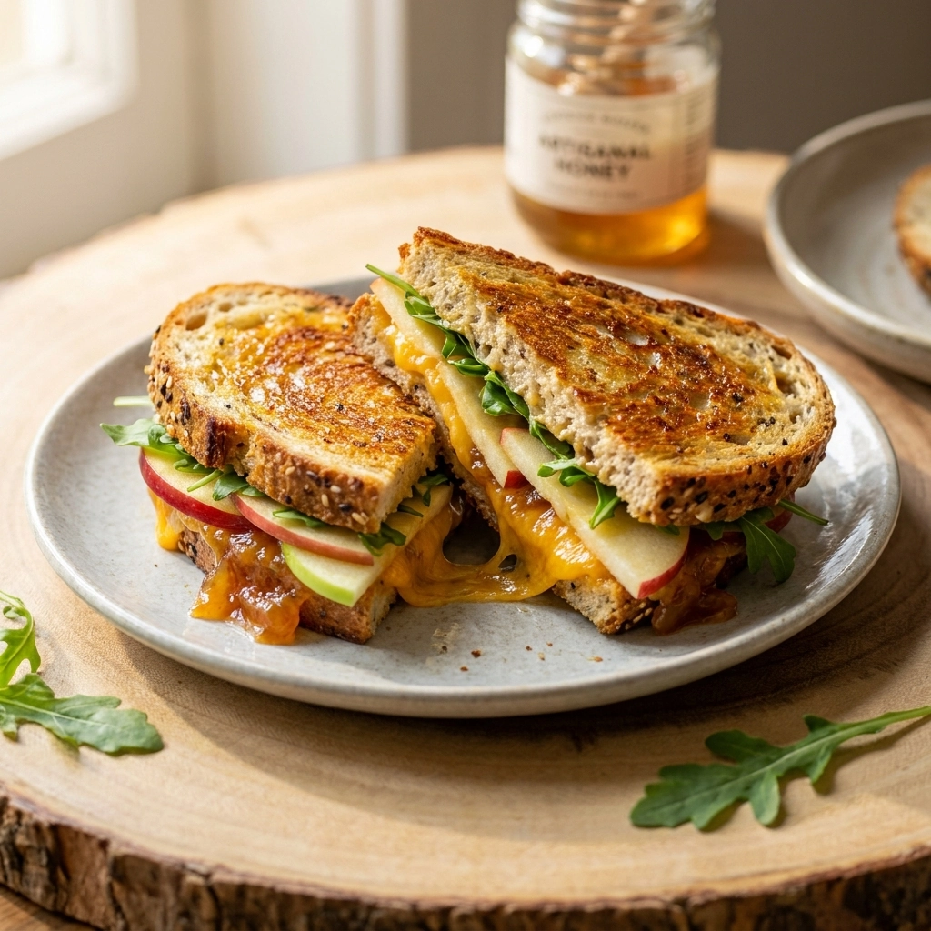 Irresistible Cheddar & Apple Sandwich: A Gourmet Adventure | Easy Gourmet Lunch