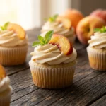 Honey Peach Cream Cheese Cupcakes: A Summer Symphony | Easy Summer Dessert Recipe
