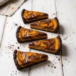 Decadent Chocolate Swirl Pumpkin Tart | Easy Fall Dessert Recipe