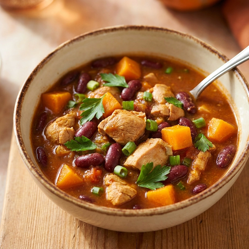 Chicken Chili with Pumpkin: A Cozy Autumn Bowl of Comfort | Healthy Fall Soup