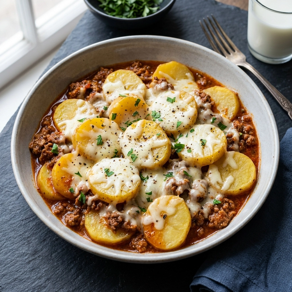 The Ultimate Slow Cooker Beef and Potato Casserole | Easy Comfort Food Dinner