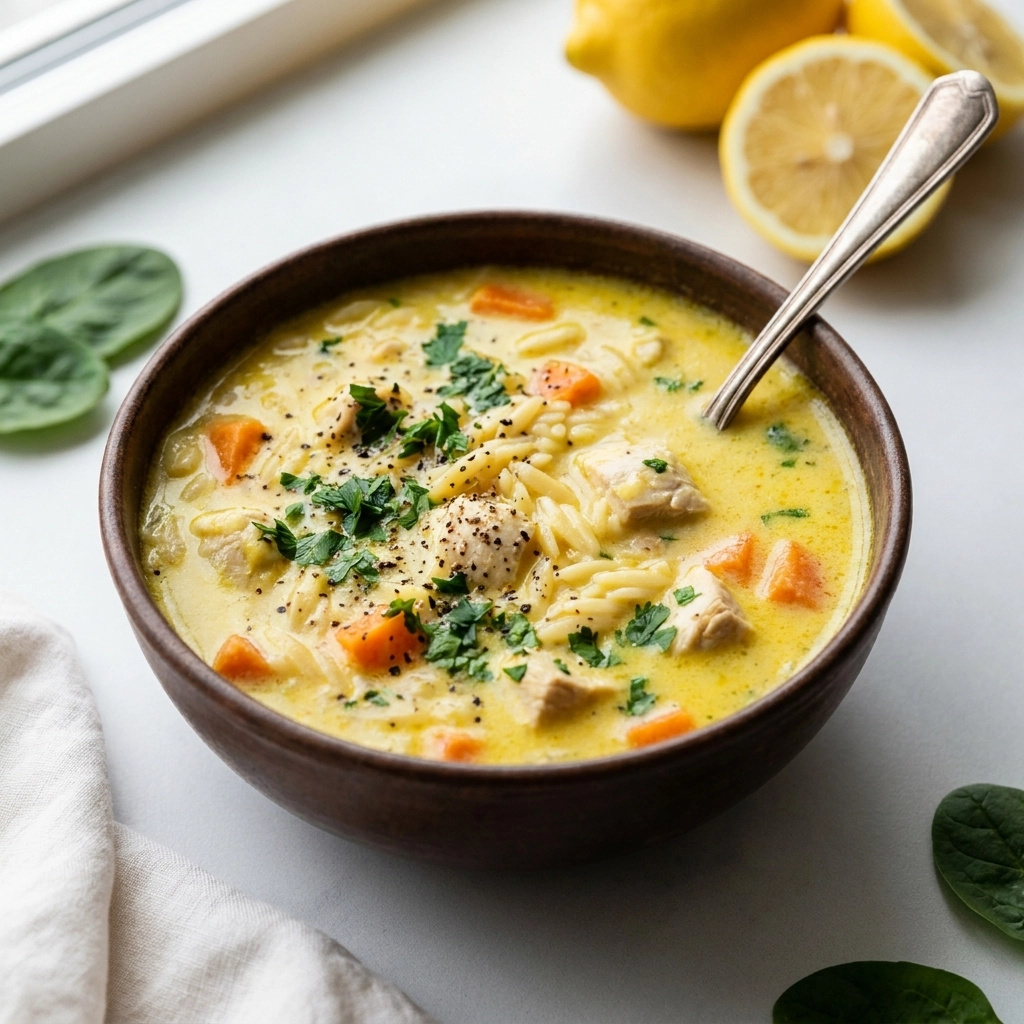 Lemon Chicken Orzo Soup: A Bowl of Sunshine and Comfort | Easy Greek Soup Recipe