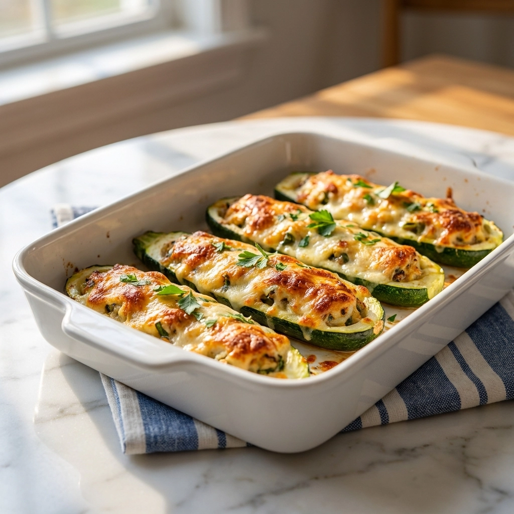 Adventure Into Baked Stuffed Zucchini: A Garden-Fresh Delight | Healthy Dinner Idea
