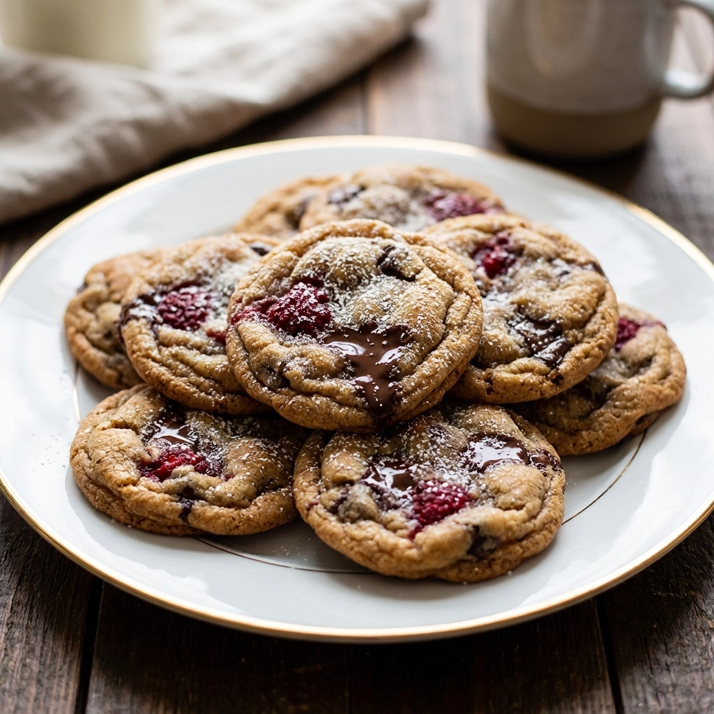 Luscious Raspberry Chocolate Chip Cookies: The Ultimate Fruity Treat | Easy Baking