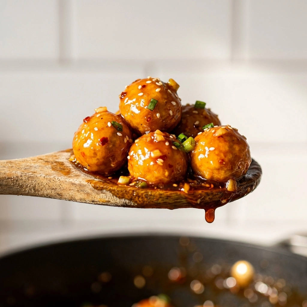 Zesty Slow Cooker Orange Meatballs | Easy Crock Pot Asian Appetizer Recipe