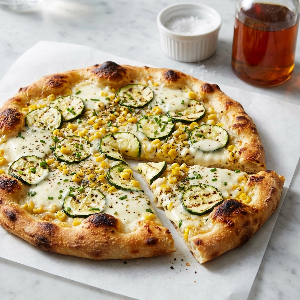 Fresh Zucchini Corn Pizza: A Summer Harvest Delight | Easy Summer Pizza Recipe