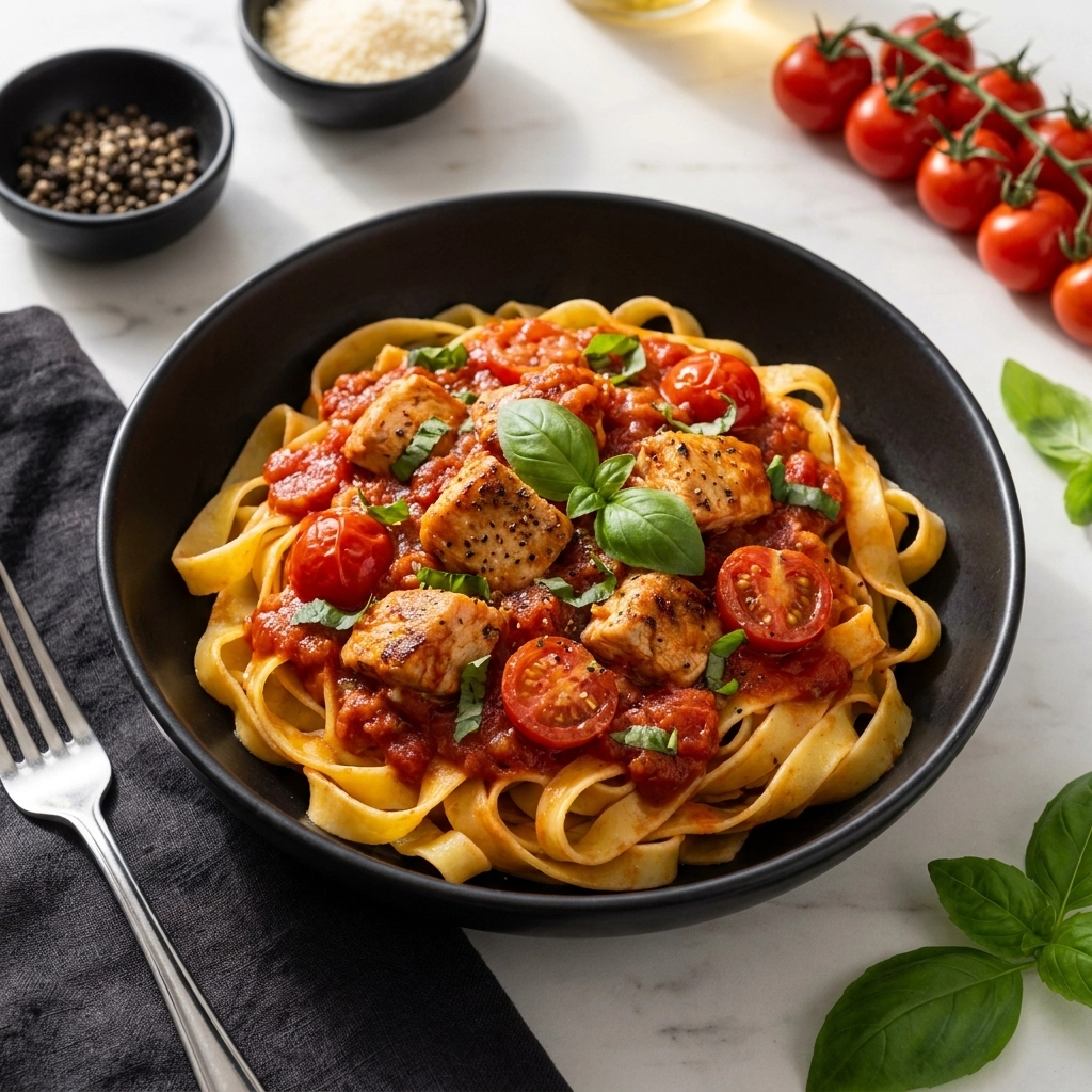 Slow Cooker Tomato Basil Chicken: A Hearty Italian-Inspired Comfort Meal | Easy Crockpot Dinner