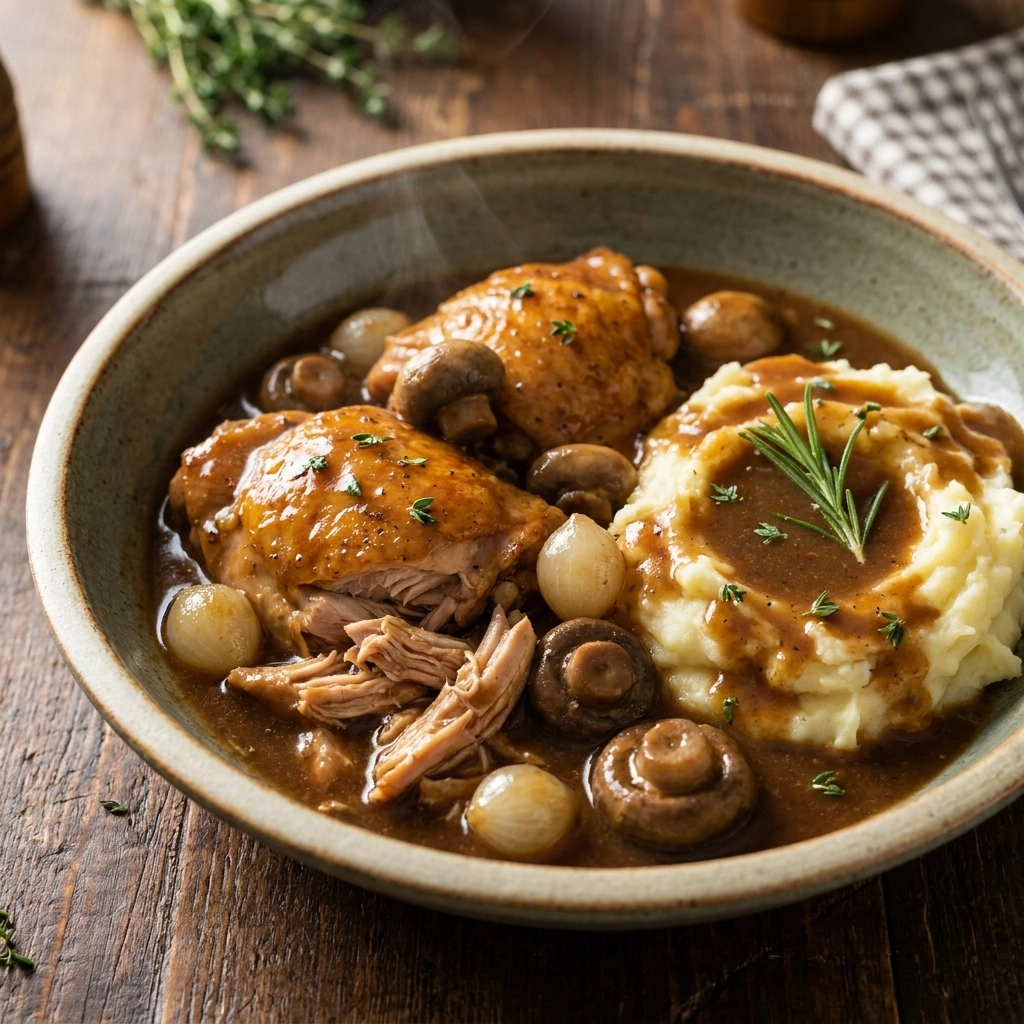 Irresistible Crockpot Chicken and Gravy Rich Recipe | Easy Slow Cooker Dinner