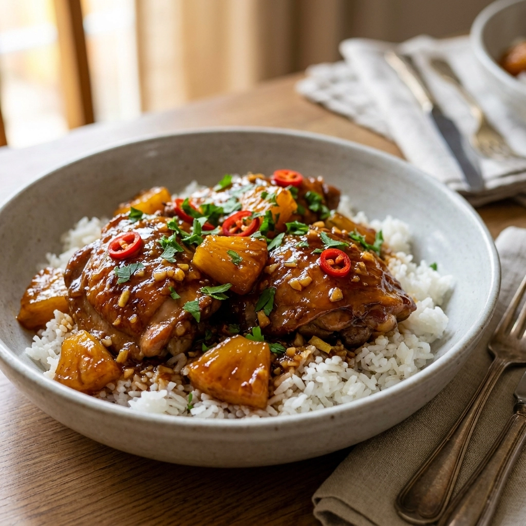 Slow Cooker Pineapple Brown Sugar Chicken: A Tropical Flavor Adventure | Easy Dinner