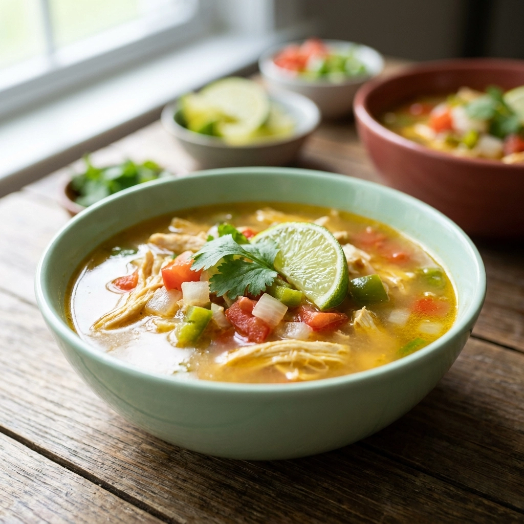 Authentic Mexican Chicken Lime Soup (Sopa de Lima) | Easy Healthy Dinner Idea