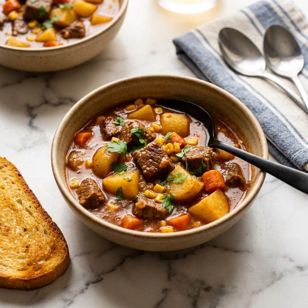 Slow Cooker Beef Stew with Root Vegetables | Easy Comfort Food Dinner