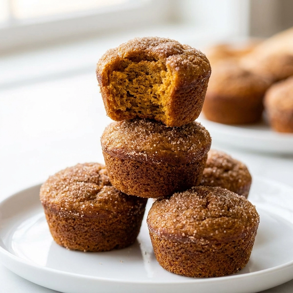 Mini Cinnamon Sugar Pumpkin Muffins | Easy Fall Baking Recipes